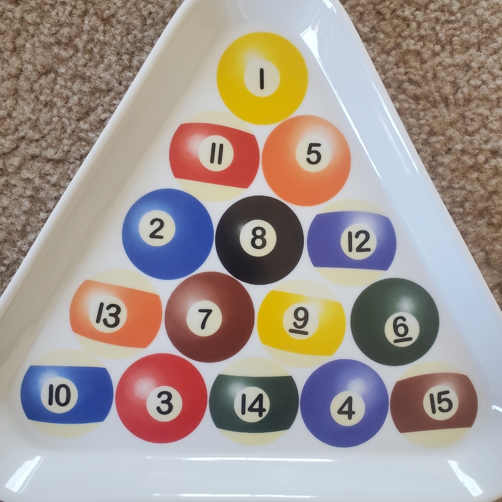 Colorful Billiard Ball Triangle Tray - Picture 3 of 8